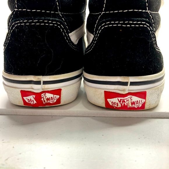 Vans Youth/Kids Skateboard suede Canvas High Top Sneakers, Size 3Y, Black/White - Picture 4 of 10